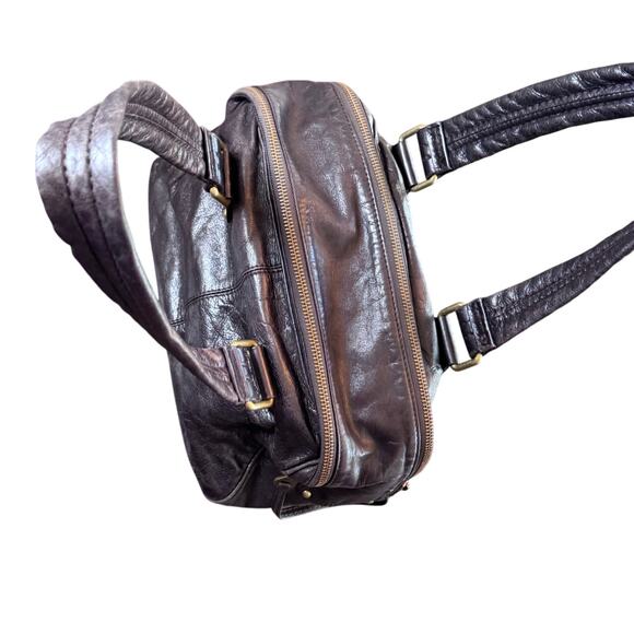 MARC by MARC JACOBS Totally Turnlock Posh Dark Brown Leather Shoulder Handbag - Picture 10 of 15